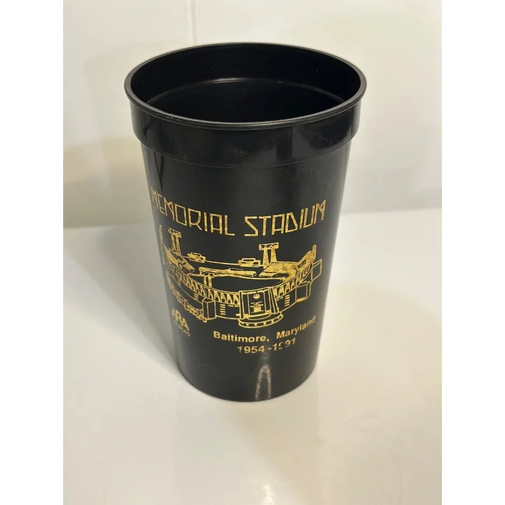 VTG Baltimore Memorial Stadium Souvenir Cup Plastic Orioles & Colts Collector 80